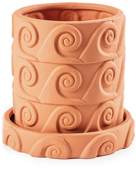 Seletti Magna Graecia, Onda ceramic vase Orange 11501