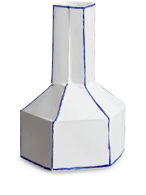 1882 Ltd Stegreif geometric-body vase (24cm) White NAGEL002