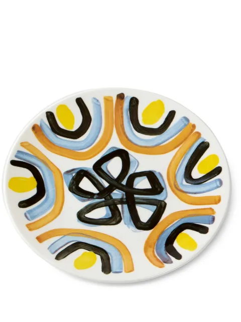 1882 Ltd Yellow Flower dinner plate White YF0005