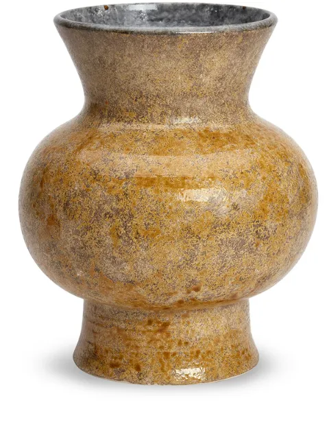 1882 Ltd Jesture Honey abstract-pattern print vase (24cm) Brown JHP0002