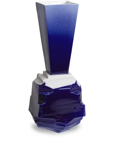 1882 Ltd Stegreif glazed-finish vase (30cm) Blue NAGEL003