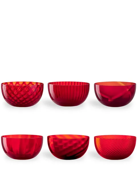 NasonMoretti Idra cups (set of 6) Red IDRASETRCP