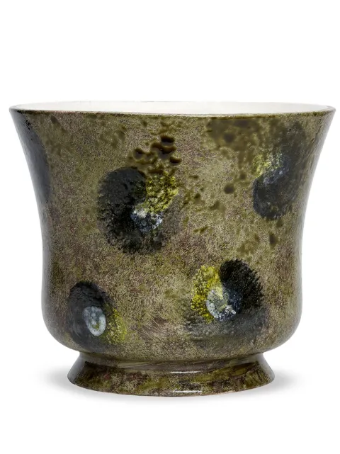 1882 Ltd Jesture 1 abstract-pattern print vase (21cm) Green JPL10003