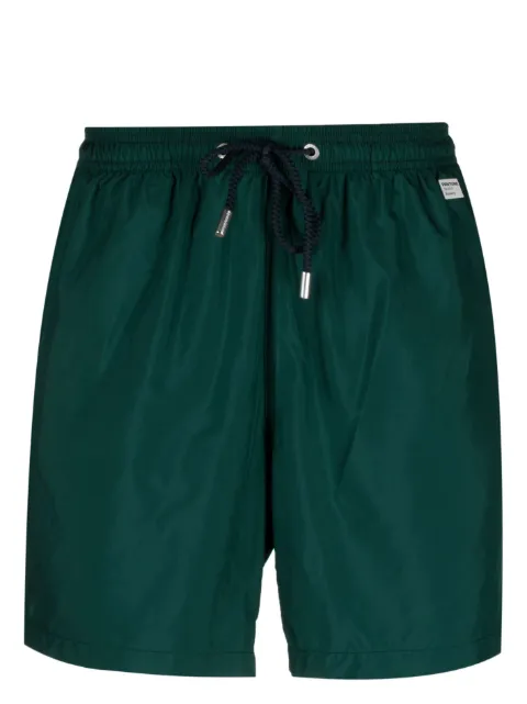 MC2 Saint Barth logo-patch drawstring-waist swim shorts Green LIGHTINGPANTONELIG0004