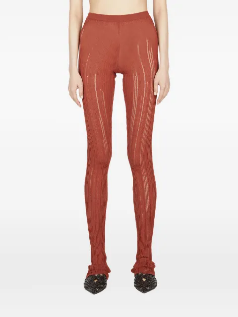 Marco Rambaldi ribbed trousers Red KN157PNT