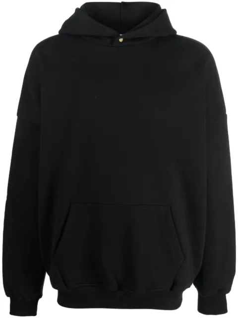Fear Of God pouch-pocket cotton hoodie Black FGE50004AFLC