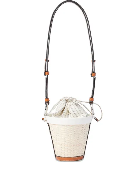 Maison Margiela Fire woven bucket bag Neutrals SB1WG0030P5352