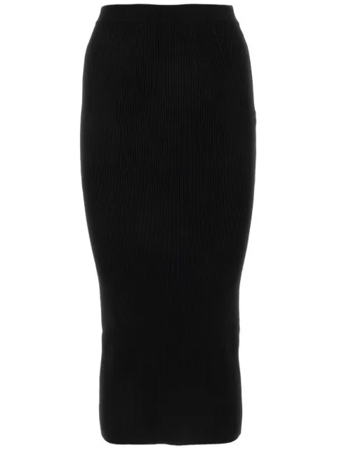 Alexander McQueen ribbed-knit pencil skirt Black 768608Q1A65