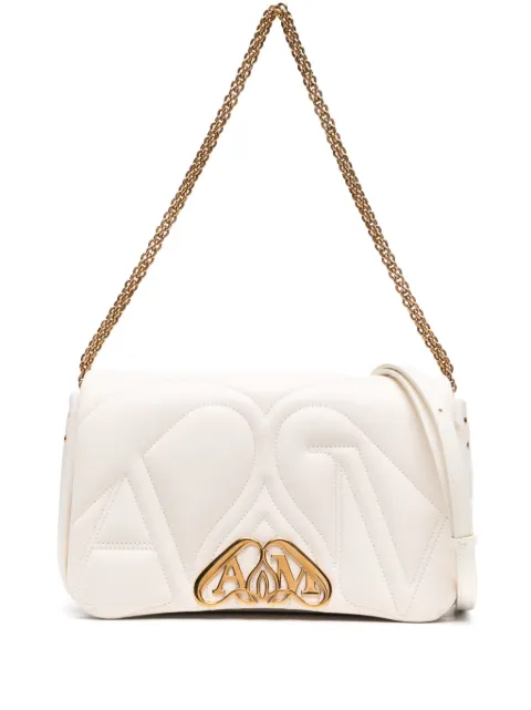 Alexander McQueen small The Seal cross body bag White 7573751BLE1