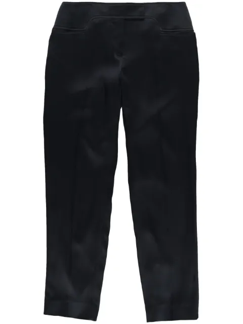 TOM FORD pressed-crease tapered-leg trousers Black PAW514FAX727LB999