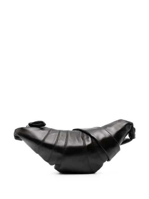 LEMAIRE medium Croissant bag in leather Brown BG0001LL095