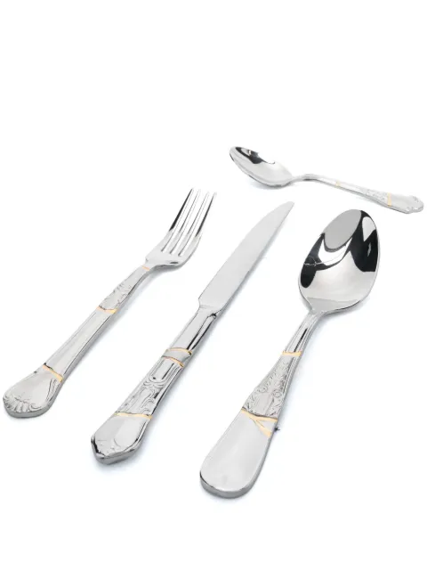 Seletti Kintsugi cutlery set (4-piece) Silver 09660