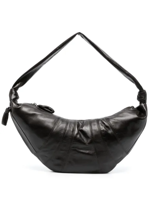 LEMAIRE large Croissant bag in leather Brown BG0000LL095