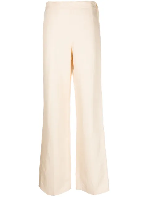 TWINSET mid-rise wide-leg trousers Neutrals 231TT2778