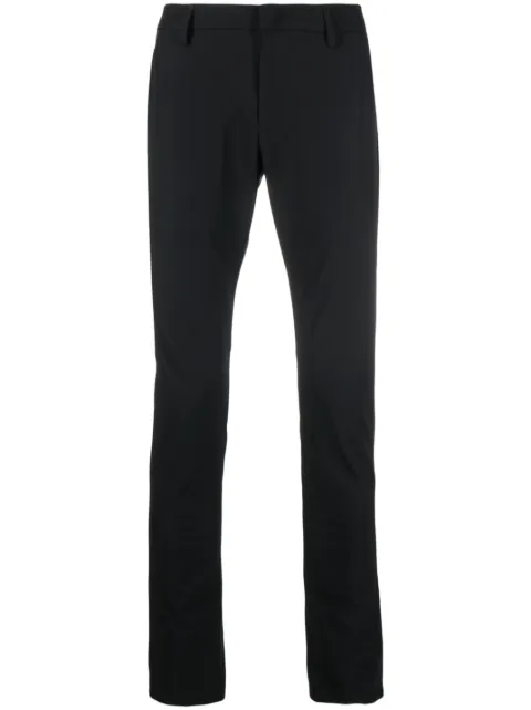 DONDUP slim-cut cotton trousers Black UP235OS0112U002