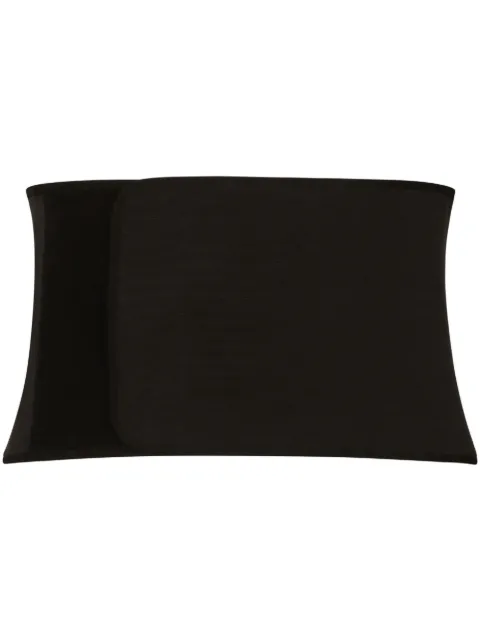 Dolce & Gabbana logo-patch corset-style belt Black G709ETFUGAC