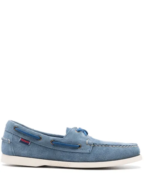 Sebago calf suede classic boat shoes Blue 7111PTWPORTLANDFLESHOUT