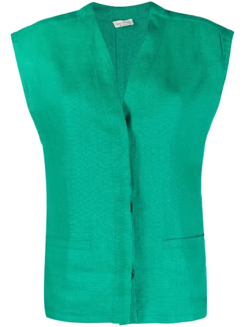 Versace Pre-Owned 1970s V-neck vest Green VER390AS