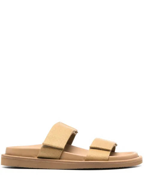 Uma Wang slip-on touch-strap sandals Brown US9171