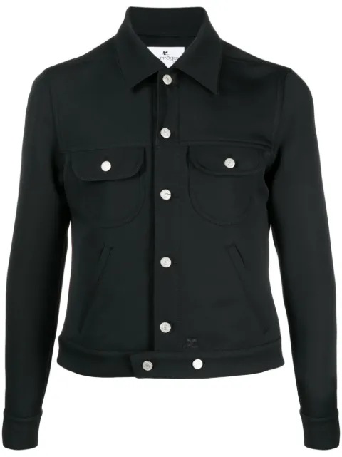 Courrèges button-up jacket Black 123CBL024PL0007