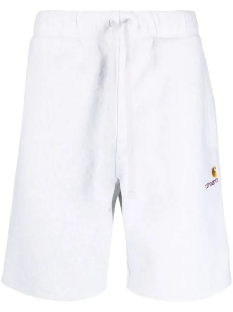 Carhartt WIP drawstring cotton-blend shorts Grey I031685