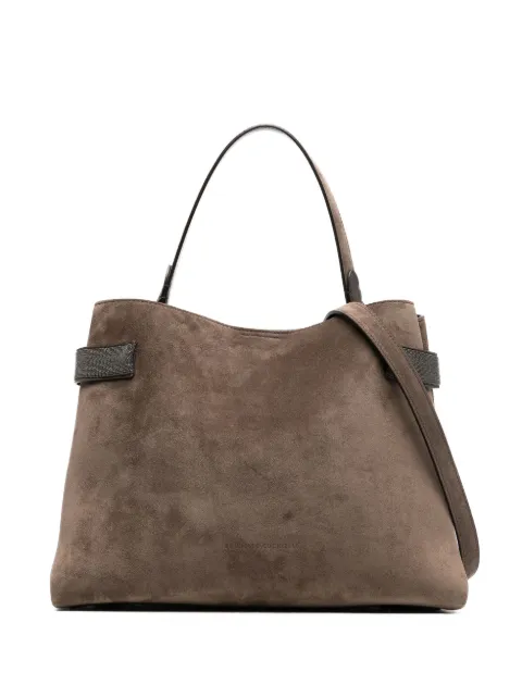 Brunello Cucinelli suede tote bag Brown MBDLD2503C8769