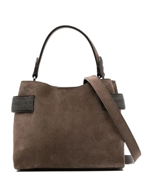 Brunello Cucinelli small Essence tote bag Brown MBDLD2499PC8769