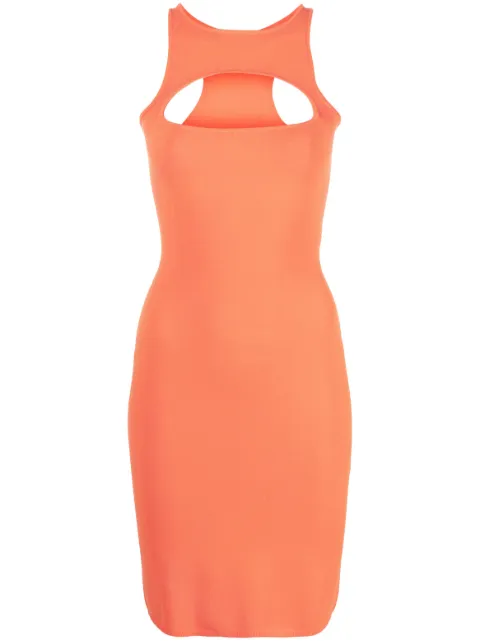 DSQUARED2 cut-out knitted dress Orange S72CV0389S18245