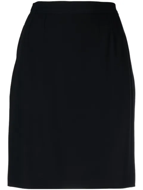 Saint Laurent Pre-Owned 1990s high-waisted pencil skirt Blue YVSA250MM