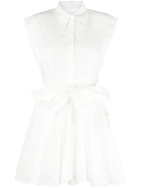 Philosophy Di Lorenzo Serafini button-up cotton minidress White A04302120