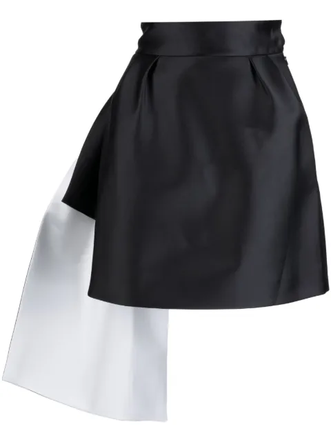 Dice Kayek draped high-waisted mini skirt Black SS23J411