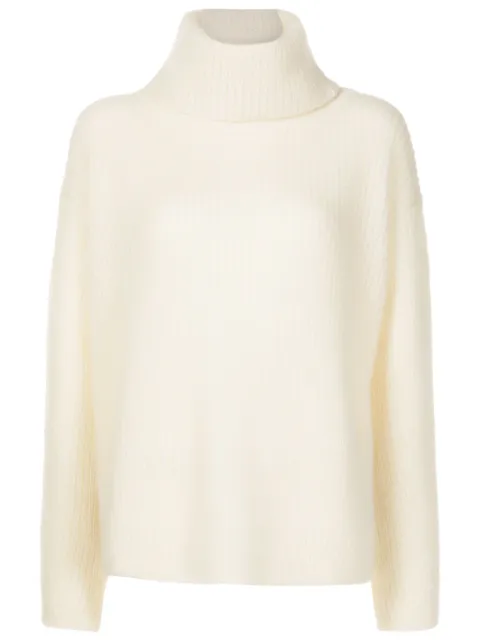 BOSS roll-neck chunky jumper Neutrals 50482641