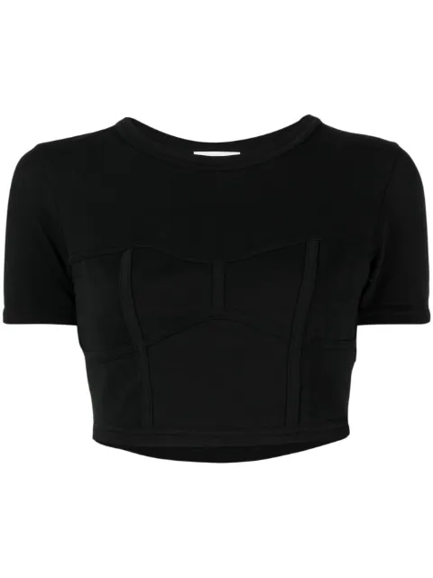 A.L.C. Wren round-neck cropped T-shirt Black 8KTOP00797