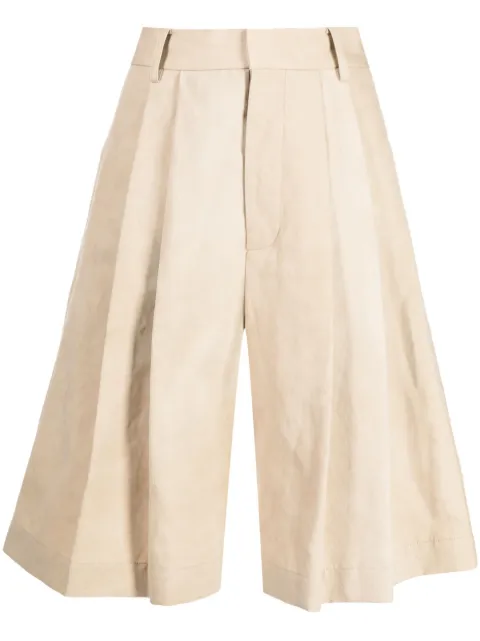 Uma Wang knee-length wide-leg shorts Brown UW3027