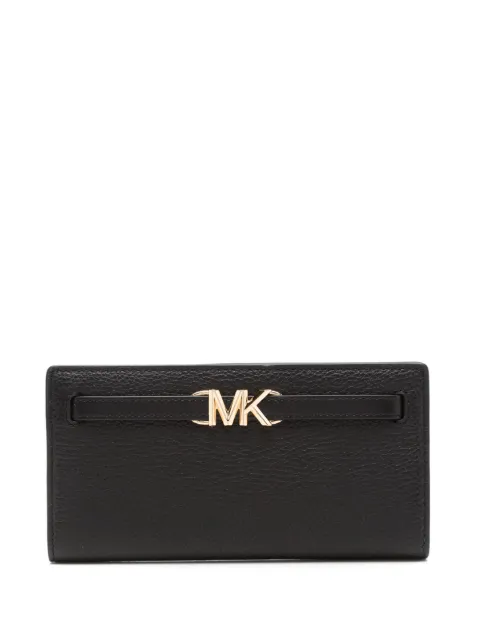 Michael Michael Kors logo-plaque bi-fold leather wallet Black 35S3G6RE3L
