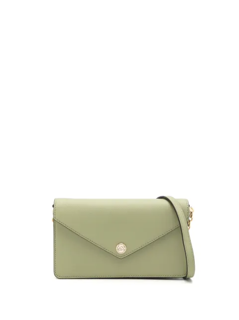 Michael Michael Kors Jet Set leather crossbody bag Green 35S3GTVC5L