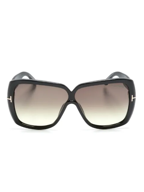 TOM FORD Eyewear square-frame gradient sunglasses Black FT103701B