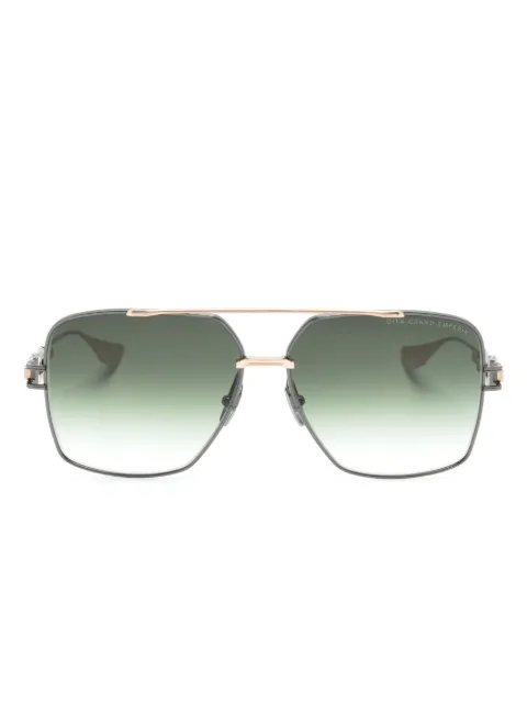 Dita Eyewear logo-print square-frame sunglasses Black DTS159A03
