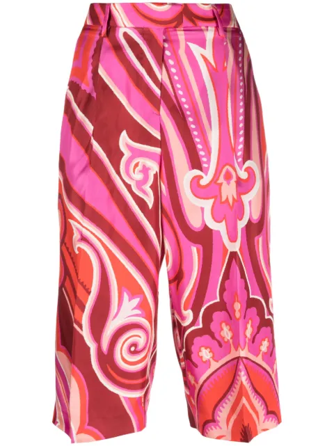 ETRO all-over graphic-print shorts Pink 122384630