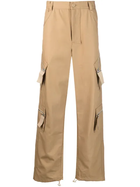 Jacquemus straight-leg cargo trousers Neutrals 226PA0261383