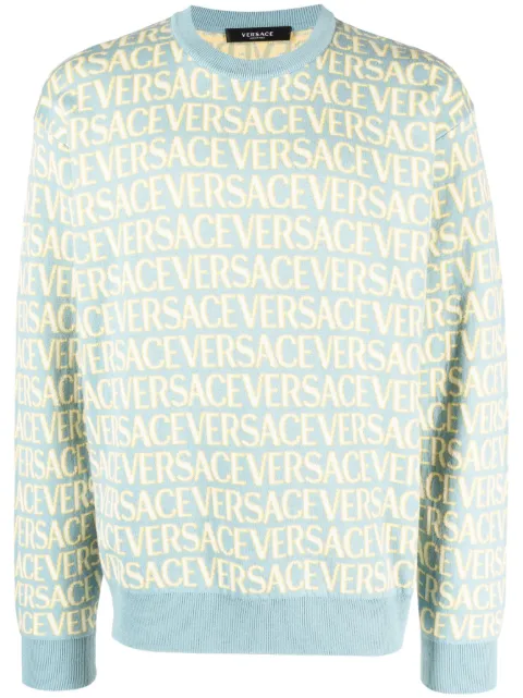 Versace Versace Allover jumper Blue 10102491A07466