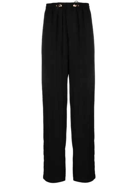 Versace drawstring-fastening cotton track pants Black 10105951A05276
