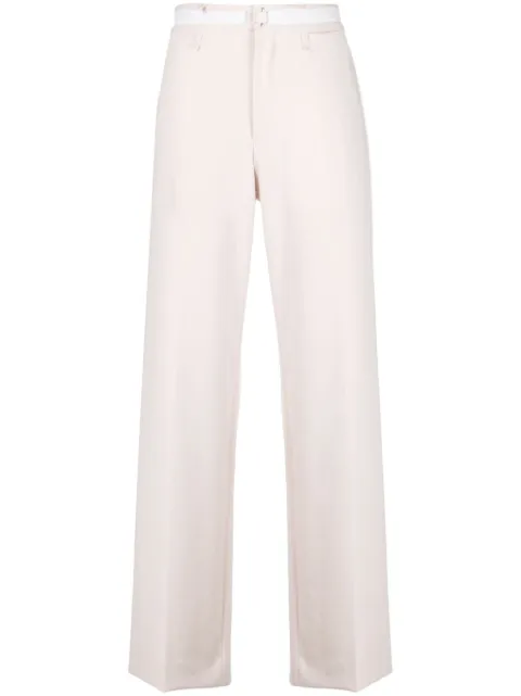 MM6 Maison Margiela Deconstructed tailored trousers Pink S62KB0156S24477