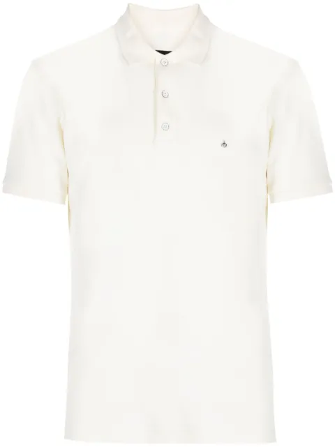 rag & bone logo-embroidered cotton polo shirt White MBC22PT027PE27