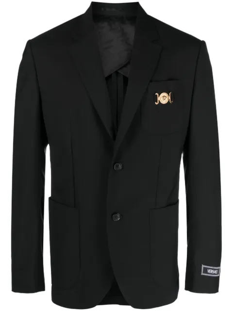 Versace wool single-breasted blazer Black 10106021A07454