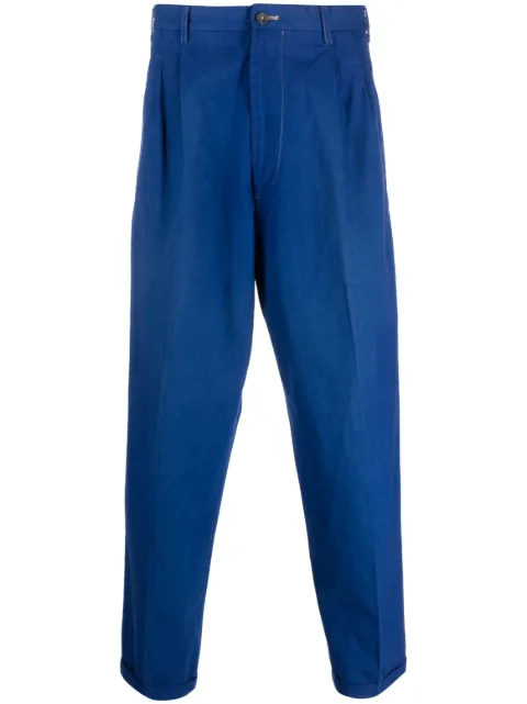 Yohji Yamamoto Pre-Owned 1990s straight-leg tailored trousers Blue YYA350B