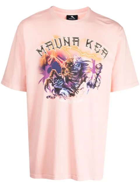 Mauna Kea logo-print cotton T-shirt Pink MKIM10