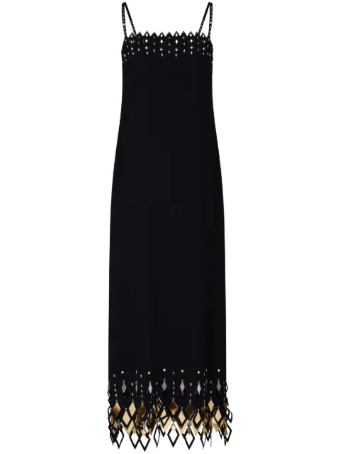 Rabanne hanging-details cropped T-shirt Black 23FCRO594PO0323