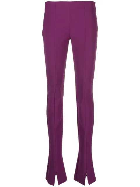 Sportmax zip-cuff slim-fit trousers Purple 2321310238600