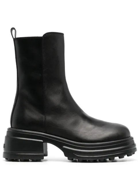 Tod's Gomma 84k leather boots Black XXW84K0HI50GOC